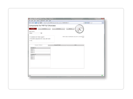 Components For PHP Full control showcase running in Firefox